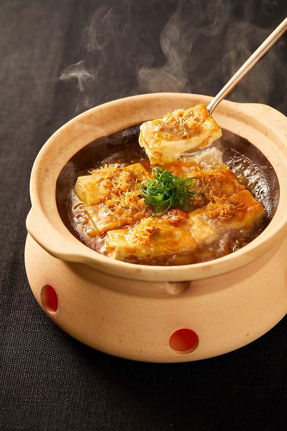 Tofu with Dried Scallop in Hakka Style