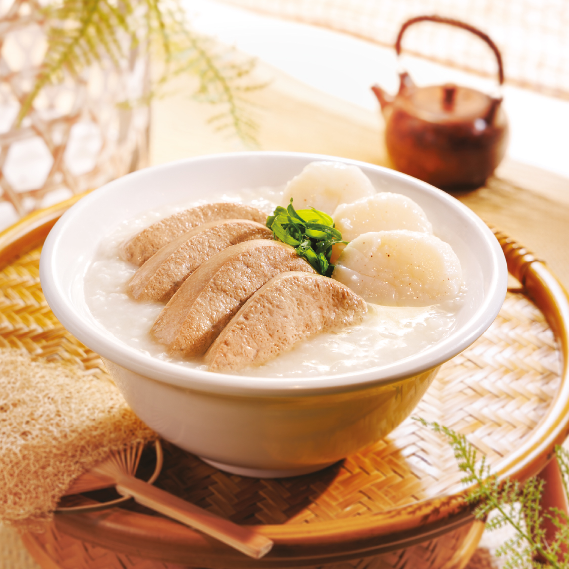  Pork Liver and Scallops Congee 