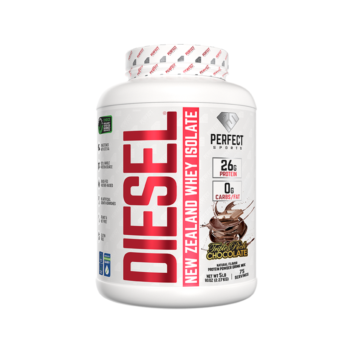 Perfect Sports Diesel, 5lbs, Dark Chocolate