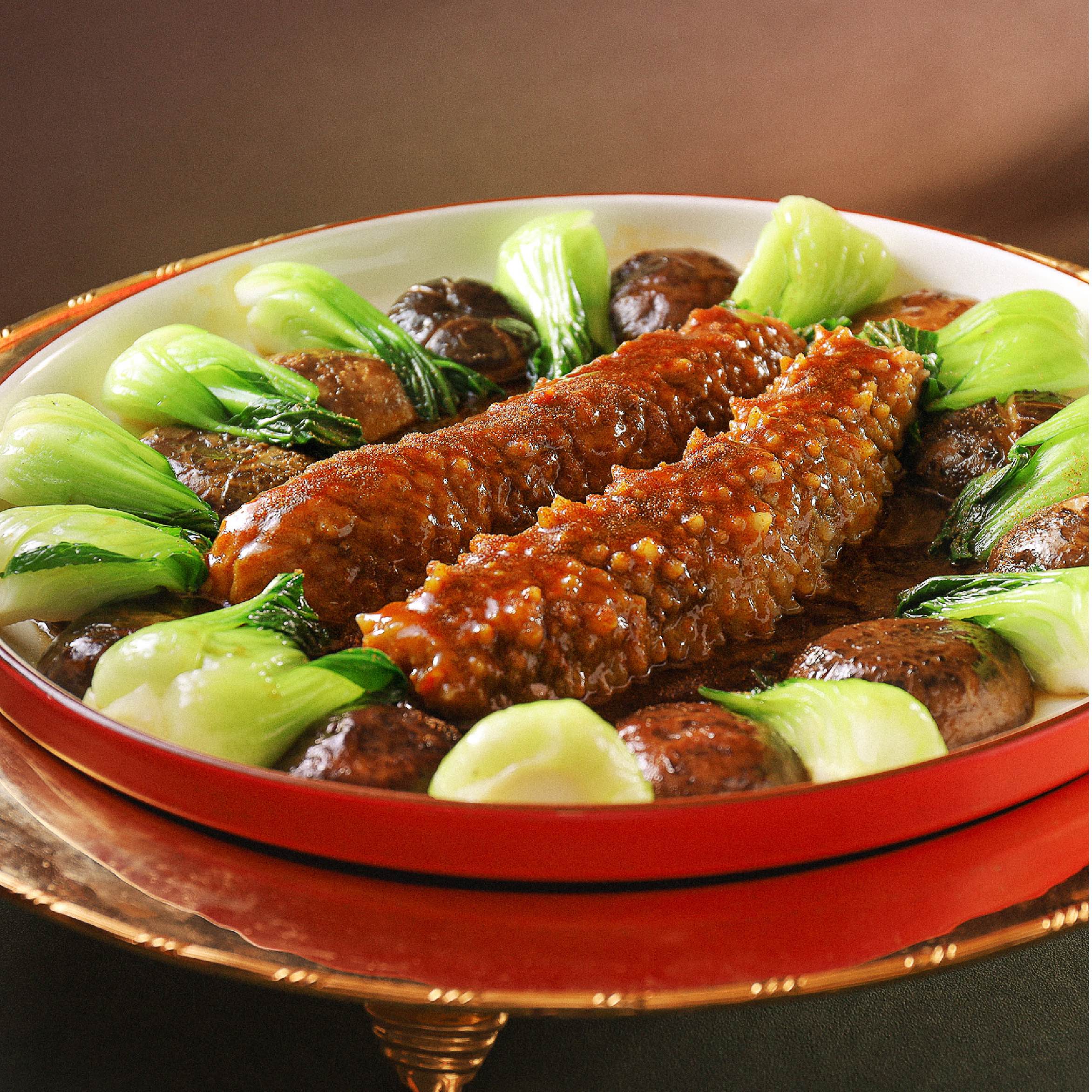 虾子金钱扣海参