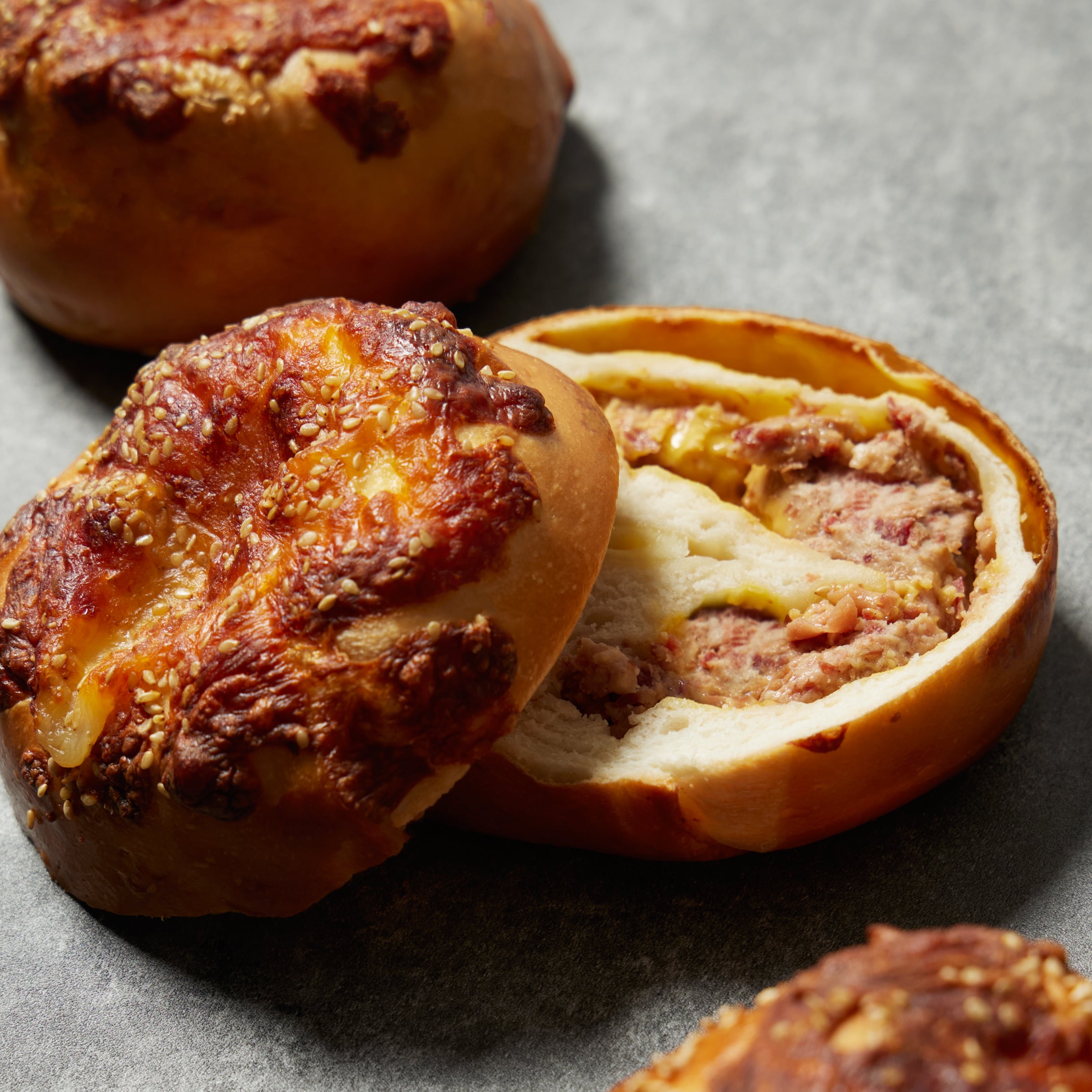 Hypebeans - Corned Beef Cheese Sourdough Bagel 