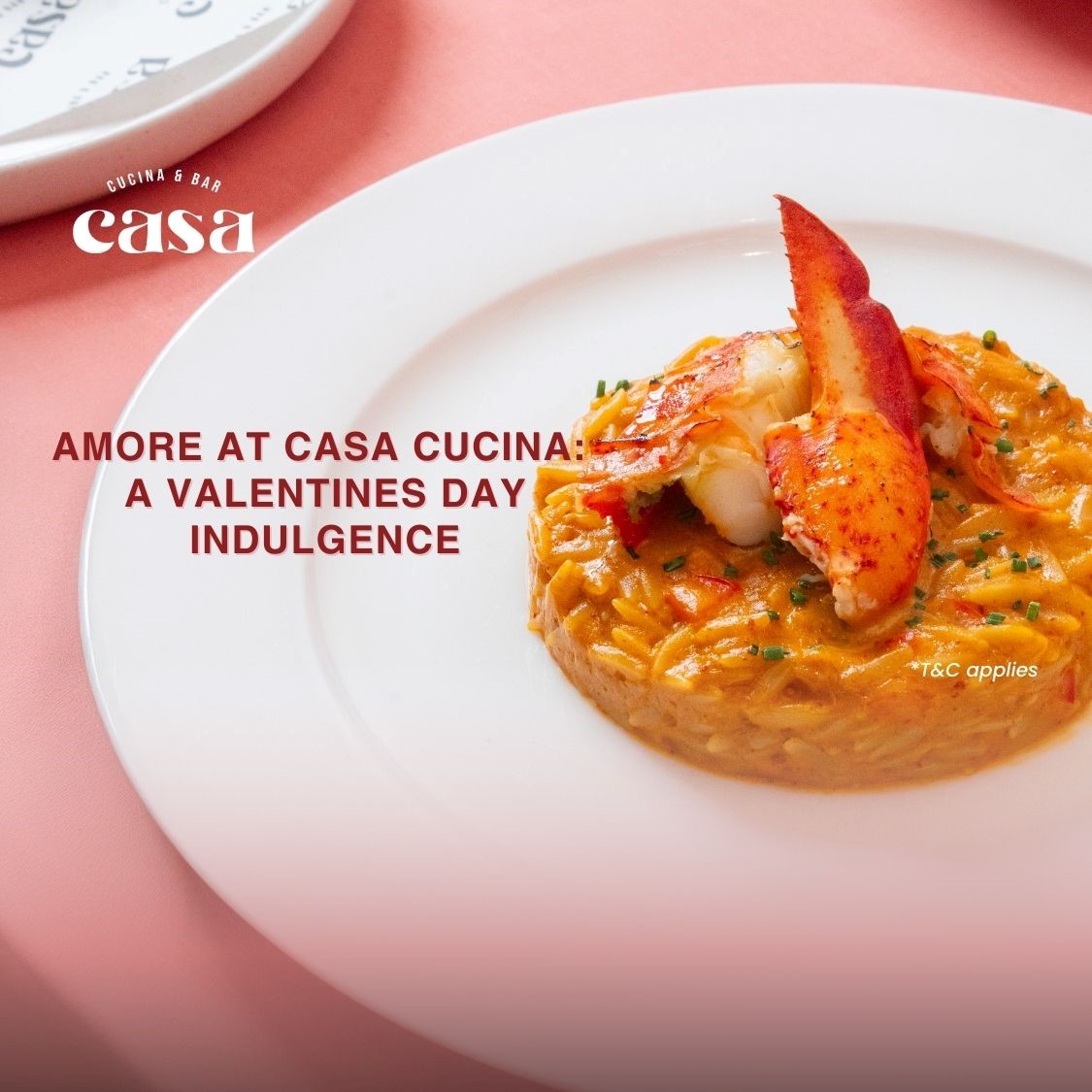 Casa Cucina 推出情人节菜单