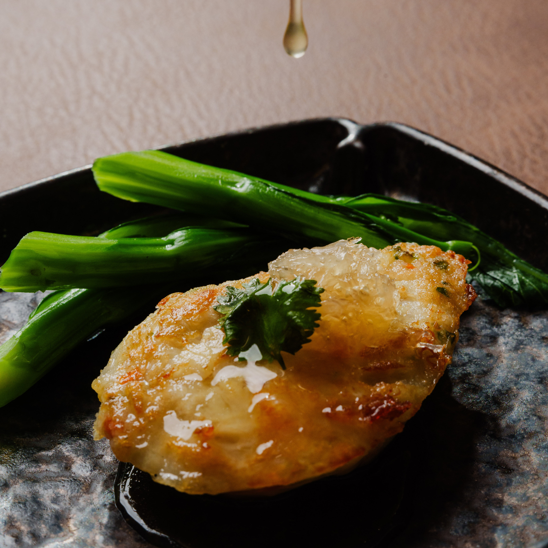 香煎生拆花蟹肉琵琶燕
