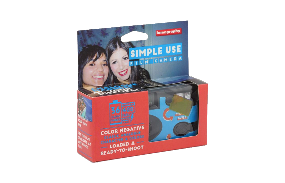 LOMOGRAPHY Simple Use 即開即用菲林相機 ISO400 (彩色負片) (價值HK$228) 電子換領券