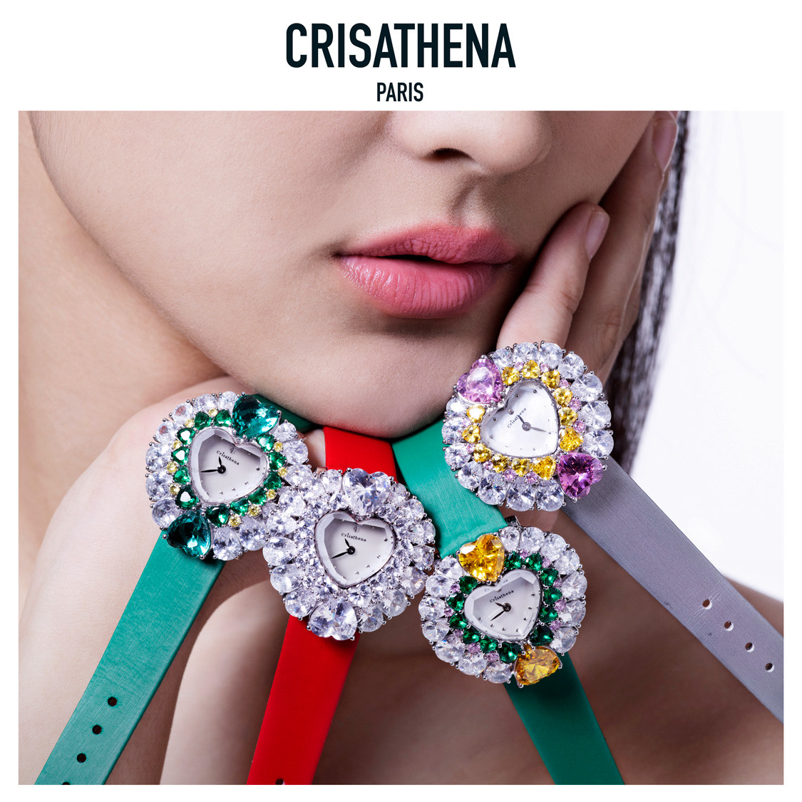 Crisathena Heart Watch Collection