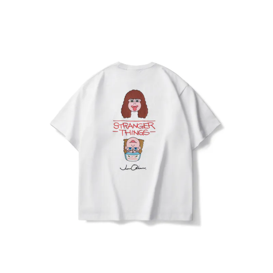 FILTER017® X Stranger Things X Jun Oson 艾娃与达斯丁短T恤 - 白(中) (价值: HK$459) (1件) 电子换领券