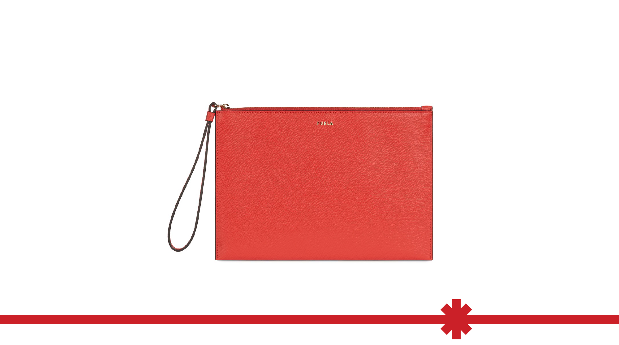 FURLA: Babylon皮革手拿包 (橙色) 电子换领券@Fashion Walk